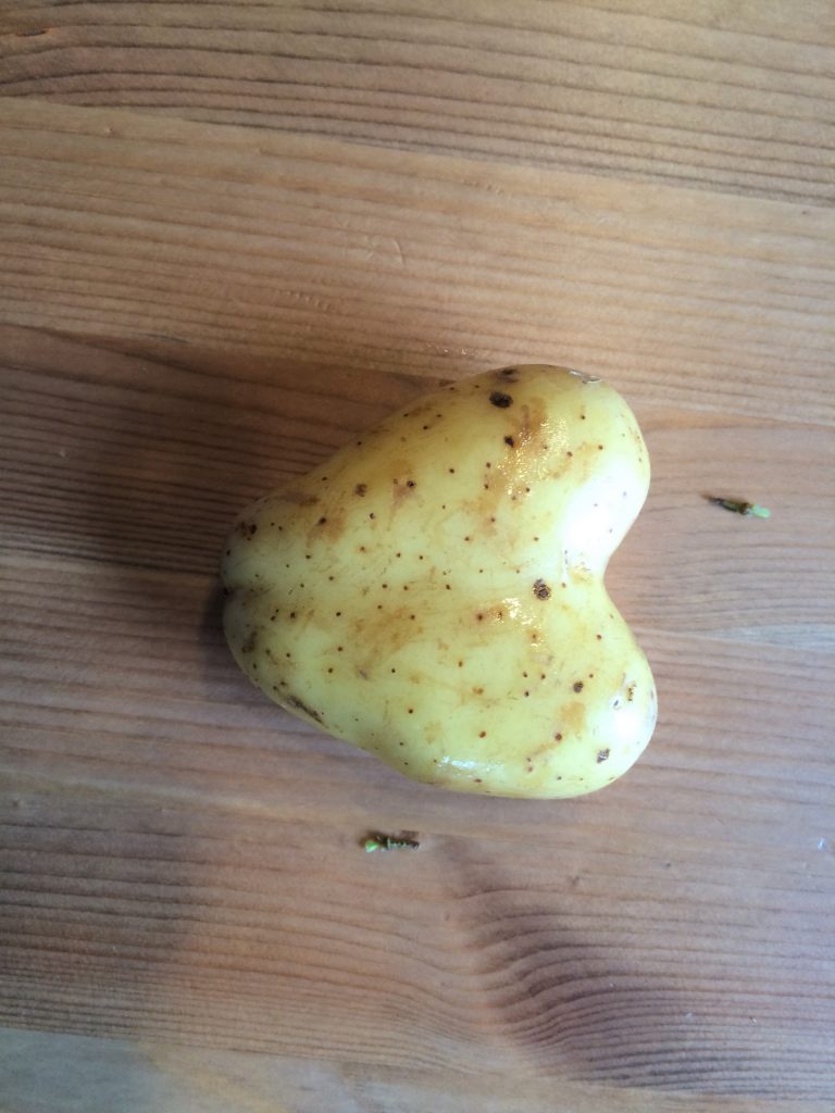 Kartoffel in Herzform